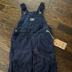 OshKosh Corduroy Overalls - Navy with Bear Detail 24M